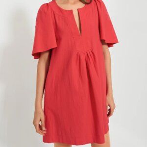 Red Finley Flutter Sleeve Dress | Pomander Place